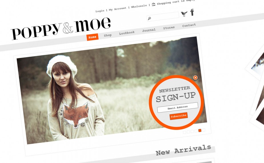 Poppy & Moe home page